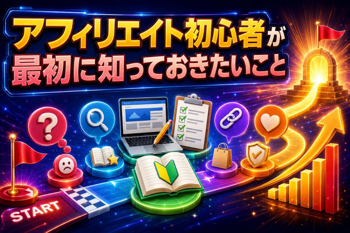アフィリエイト初心者が始める前に知っておきたい基本知識と取り組み方を解説