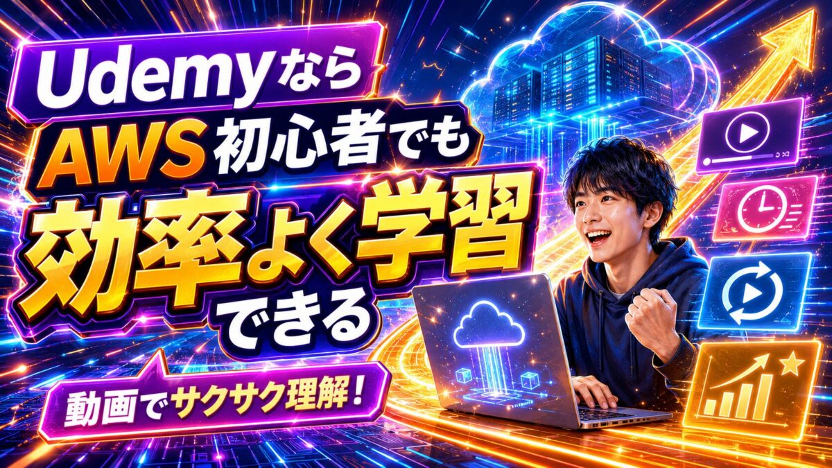 AWS初心者がUdemyで動画学習・ハンズオン・繰り返し復習を行いスキルアップする流れ