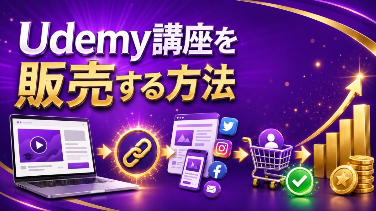 Udemy講座を紹介リンクやブログ、SNSで案内して受講者へ届ける流れ