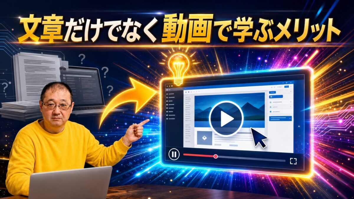 WordPressの操作方法を動画で確認しながら学ぶメリット