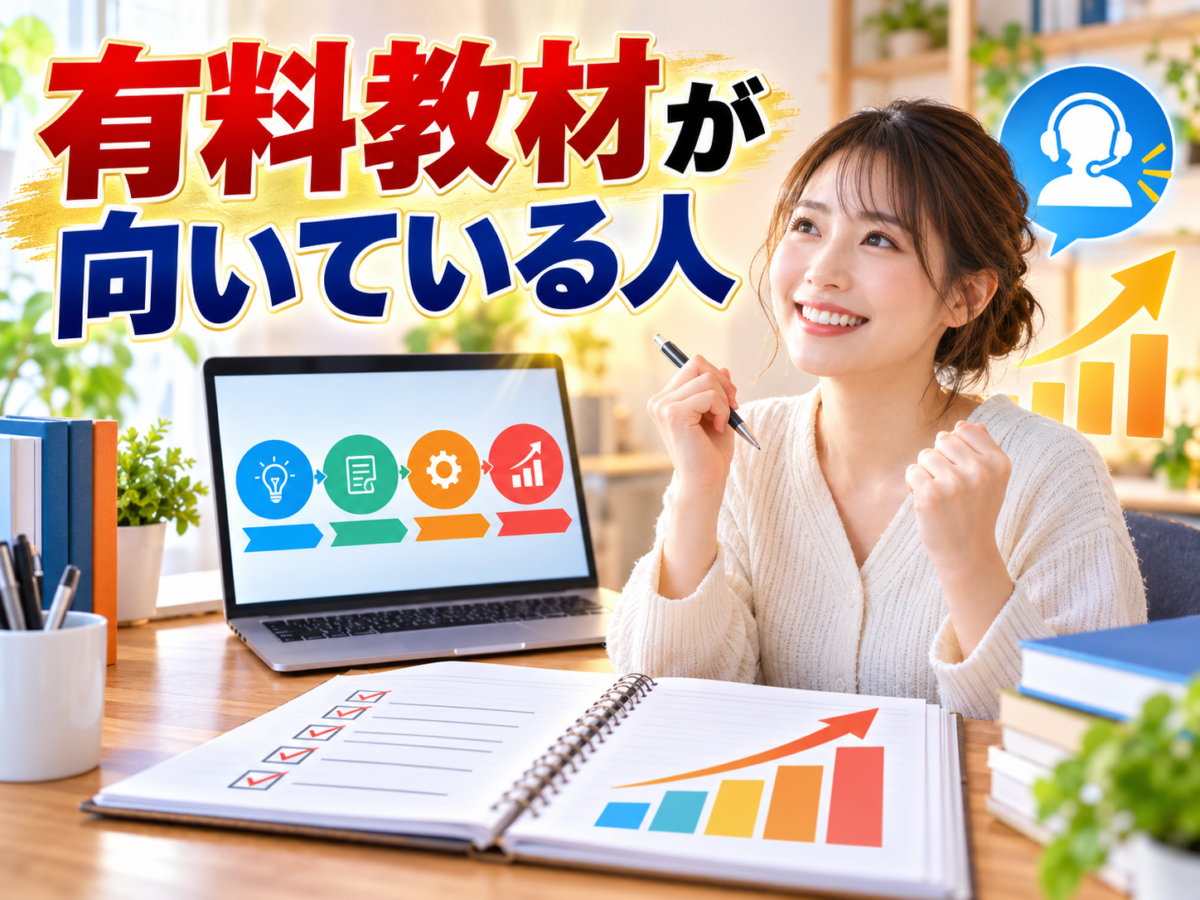 体系的な手順とサポートを活用して実践へ進みたいアフィリエイト初心者向けの有料教材