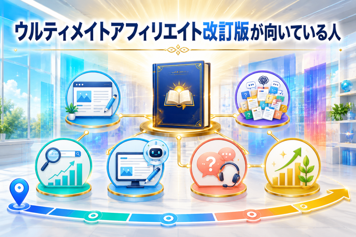 WordPressブログ・SEO・記事作成・AI活用・質問サポートを学びながら長期的に成長したい初心者向けのイメージ