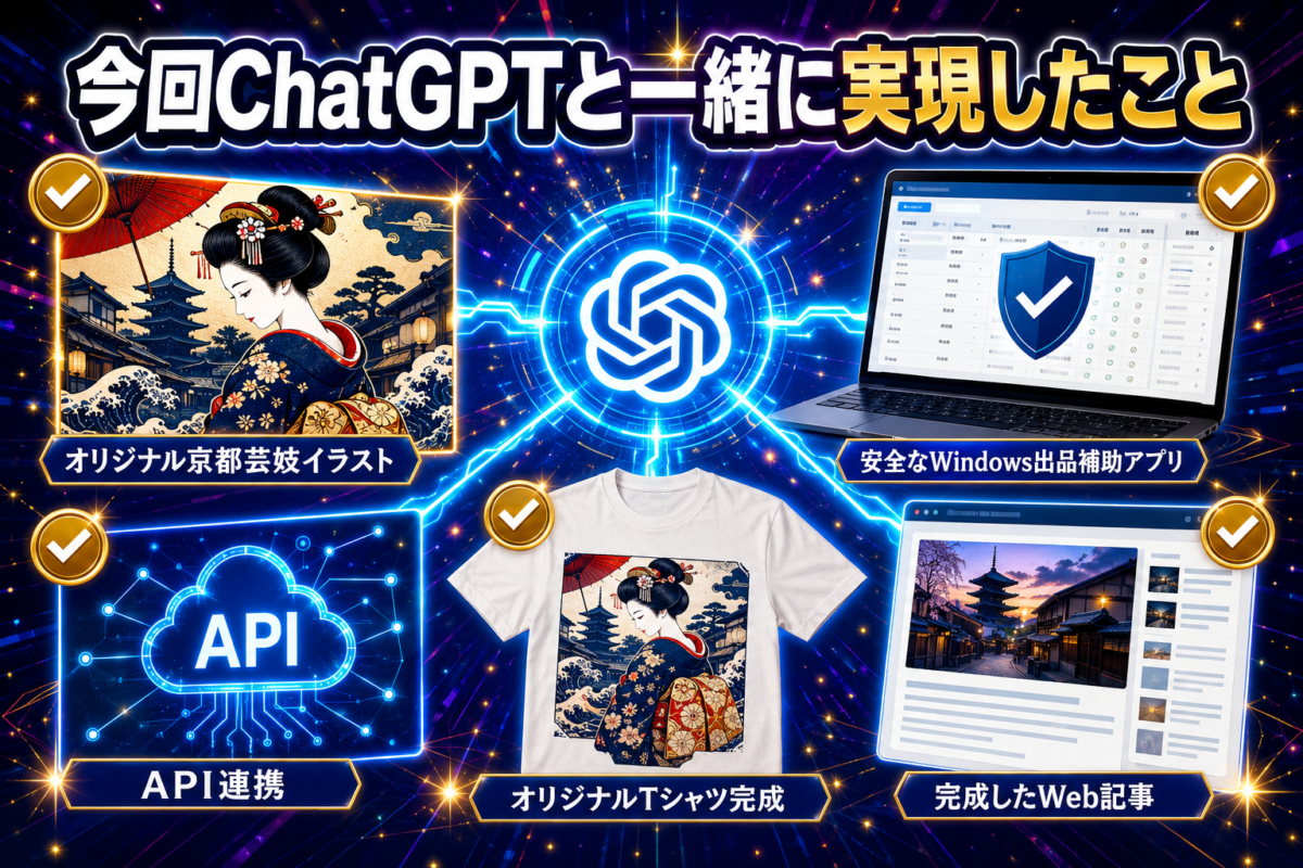 ChatGPTと一緒にSUZURIの商品出品を支援する専用アプリを作り、オリジナル商品を販売した取り組み