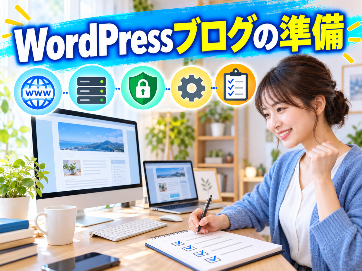 ドメイン・サーバー・SSL・初期設定を確認しながらWordPressブログを準備する初心者