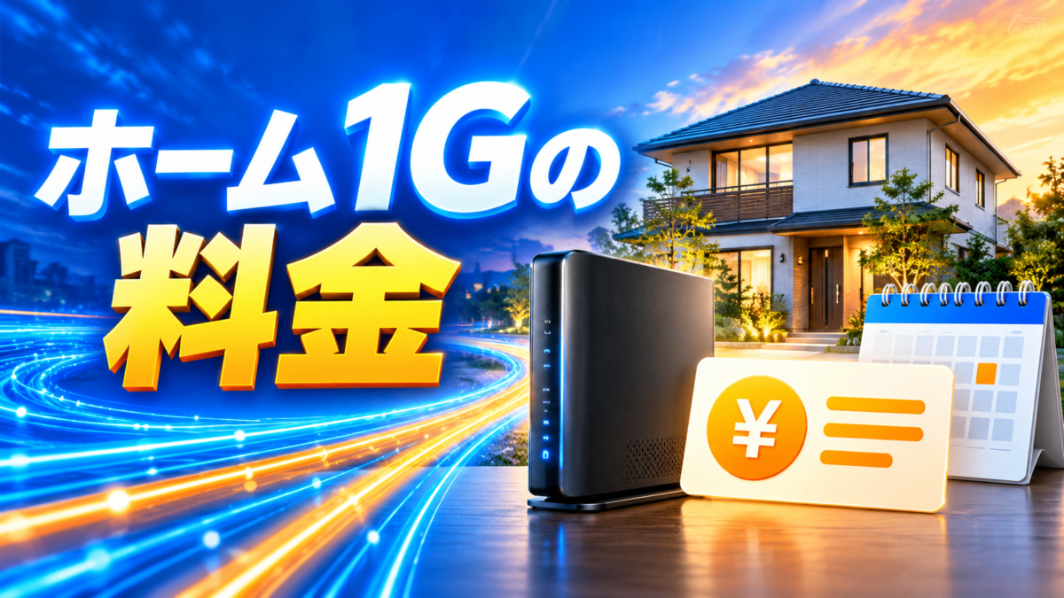 コミュファ光のホーム1Gの料金を解説する画像