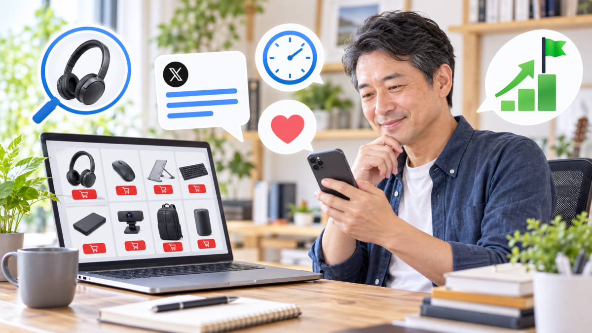 楽天アフィリエイトとXの組み合わせが向いている初心者