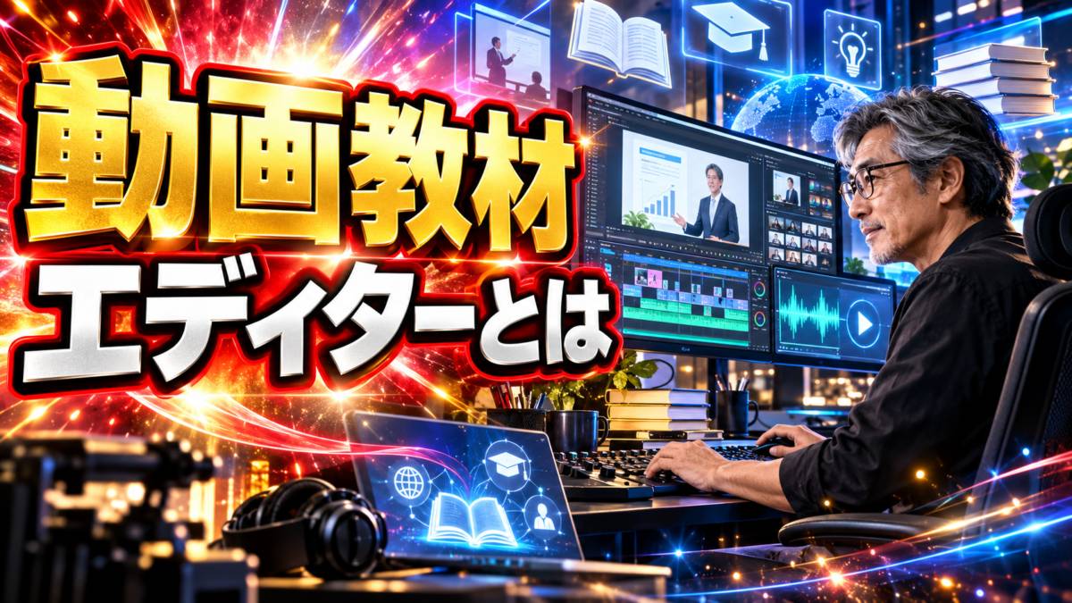 講師の知識を分かりやすい動画教材へ仕上げる動画教材エディター