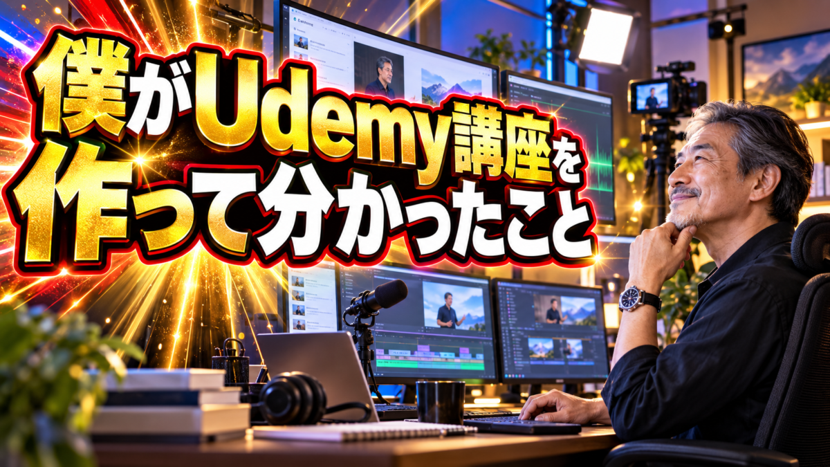 僕がUdemy講座を実際に制作して分かった動画教材作りの重要点